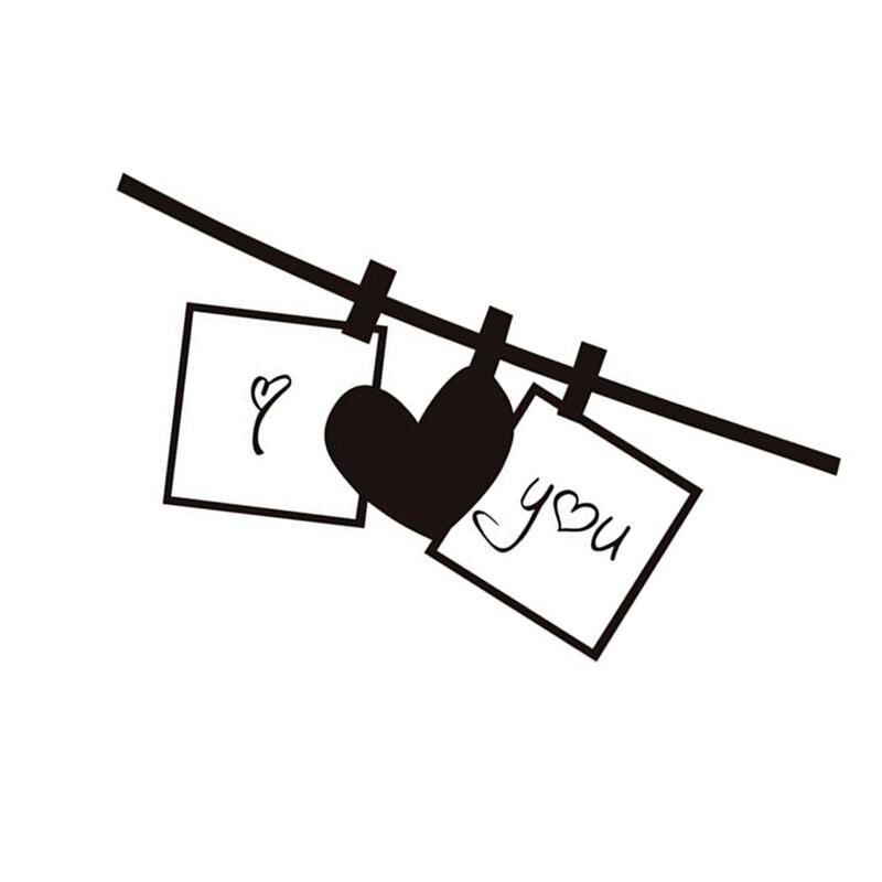 Valentine's Day Wall Decor I Love You Living Room Wallpaper Adhesive Wall Sticker