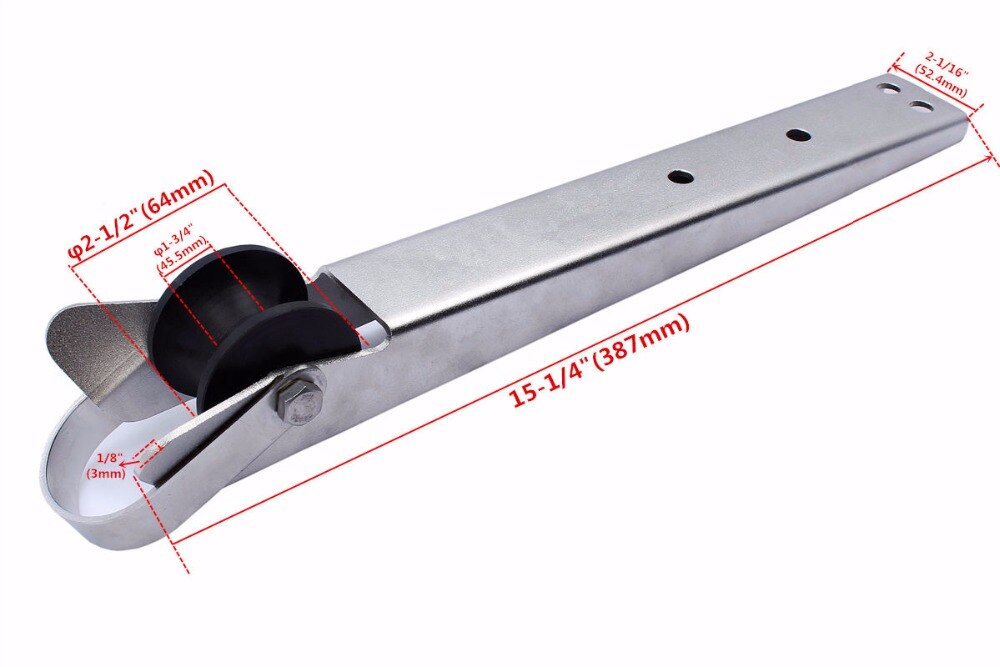 ISURE MARINE Anchor Roller,Stainless Steel Heavy Duty Boat Bow Anchor