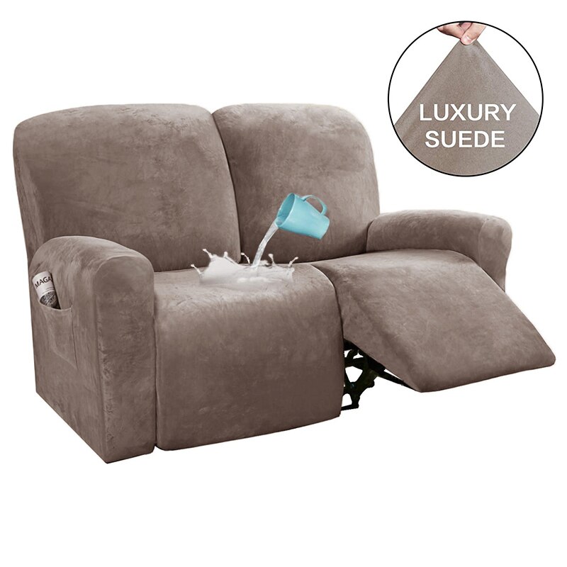 Suede Recliner Sofa Cover All-inclusive Massage Deck Lazy Boy Chair Covers Lounge Single Seat Couch Slipcover Armchair Cover: B1