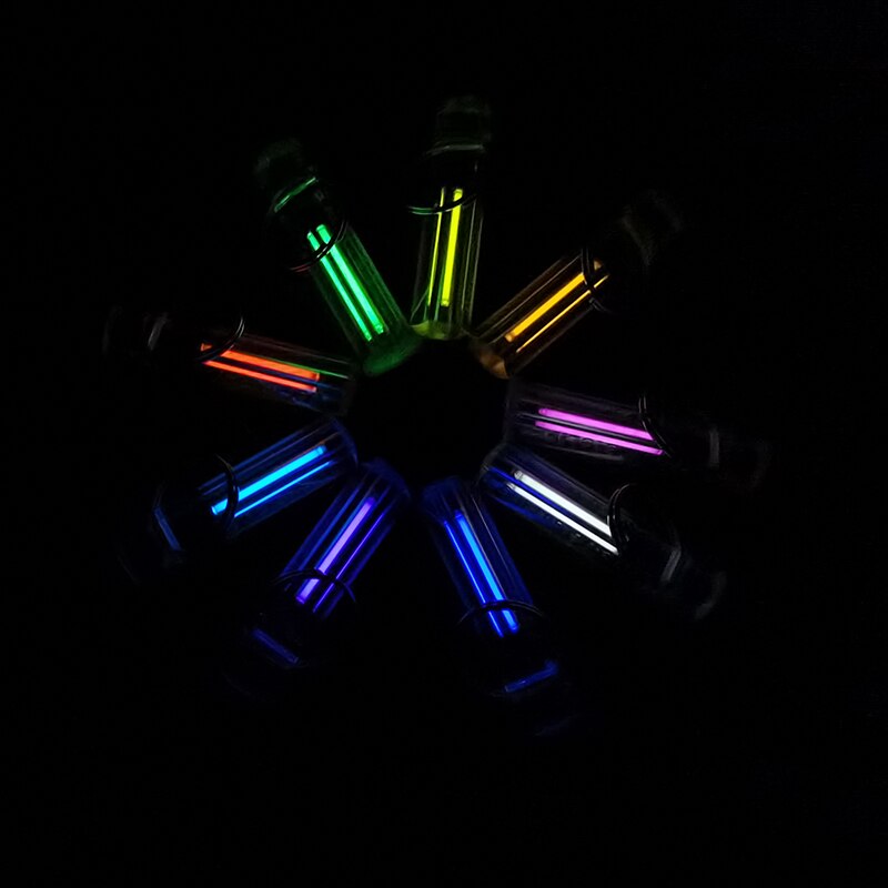 Nite Tritium Glowring Keychain Key Fob Night Automatic Light Self Luminous Fluorescent Tub Tritium