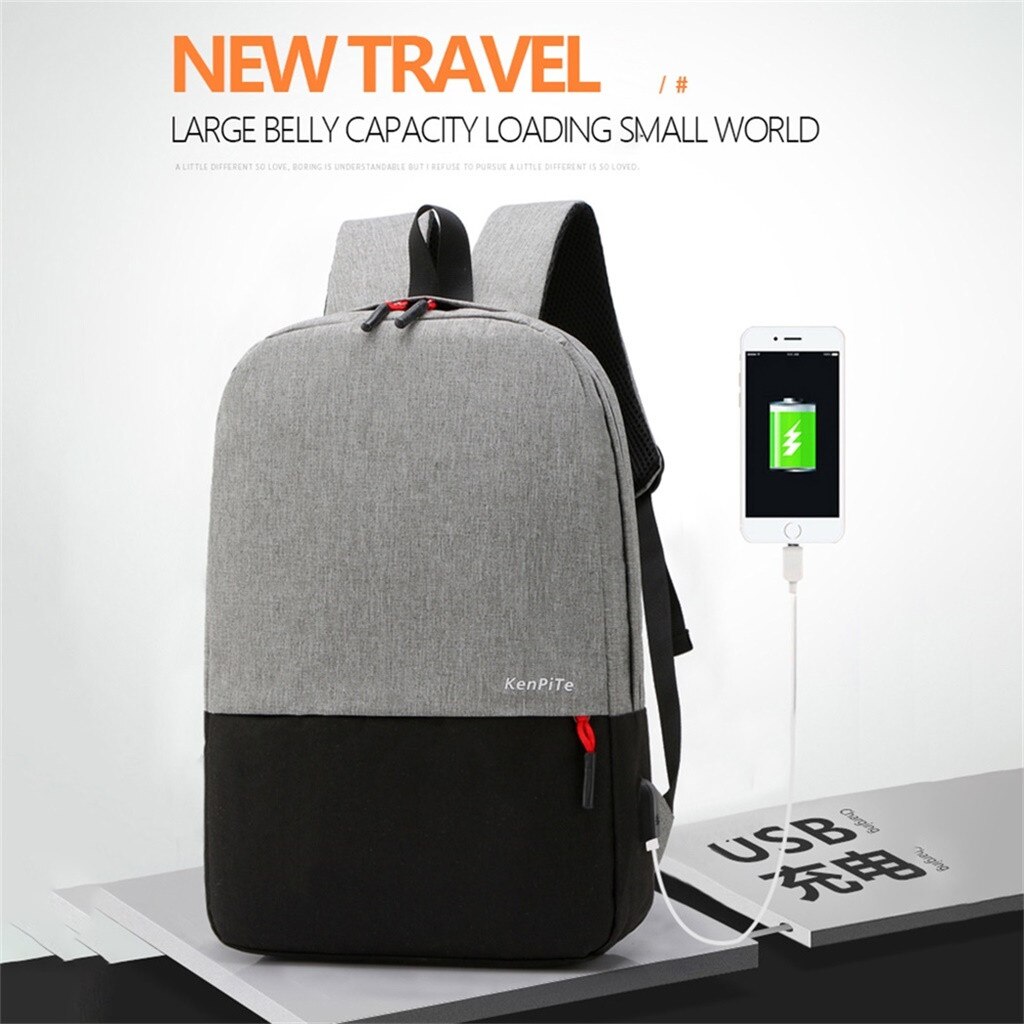 Backpack Laptop Bag 17 Inch Notebook Bag Shoulder Bag Tote Case Handle Bags Business Male Bloso Rucksacks USB Charging