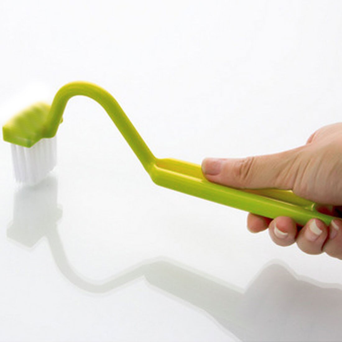 Bathroom Scrubber V-type Bent Cleaner Toilet Brush Home Shower Room WC Accessories Portable Toilet Brush
