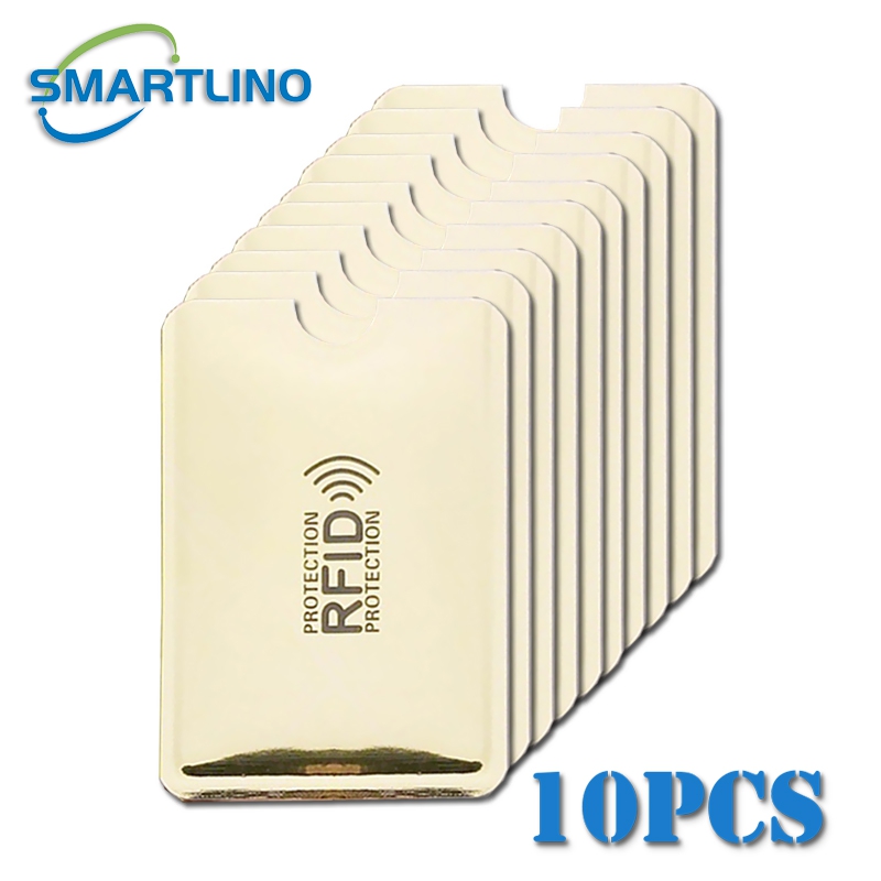 5/10/20 Stuks Anti Diefstal Bank Creditcard Protector Nfc Rfid Blokkeren Kaarthouder Portemonnee Cover aluminiumfolie Id Visitekaartje Case: Donkerblauw