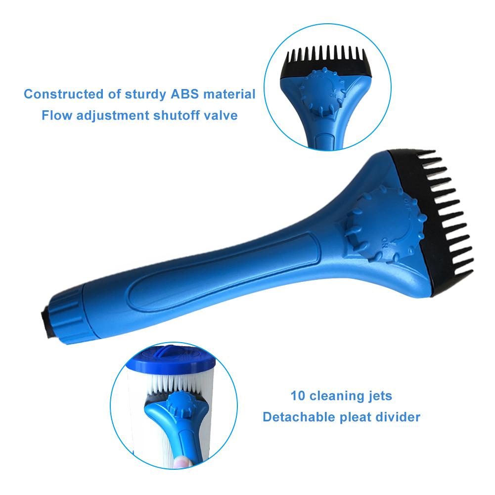Swimming Pool Filter Cartridge Cleaner Debris And Dirt Remover Tools Swimming Pool Unique Hand-held Filter Cleaner