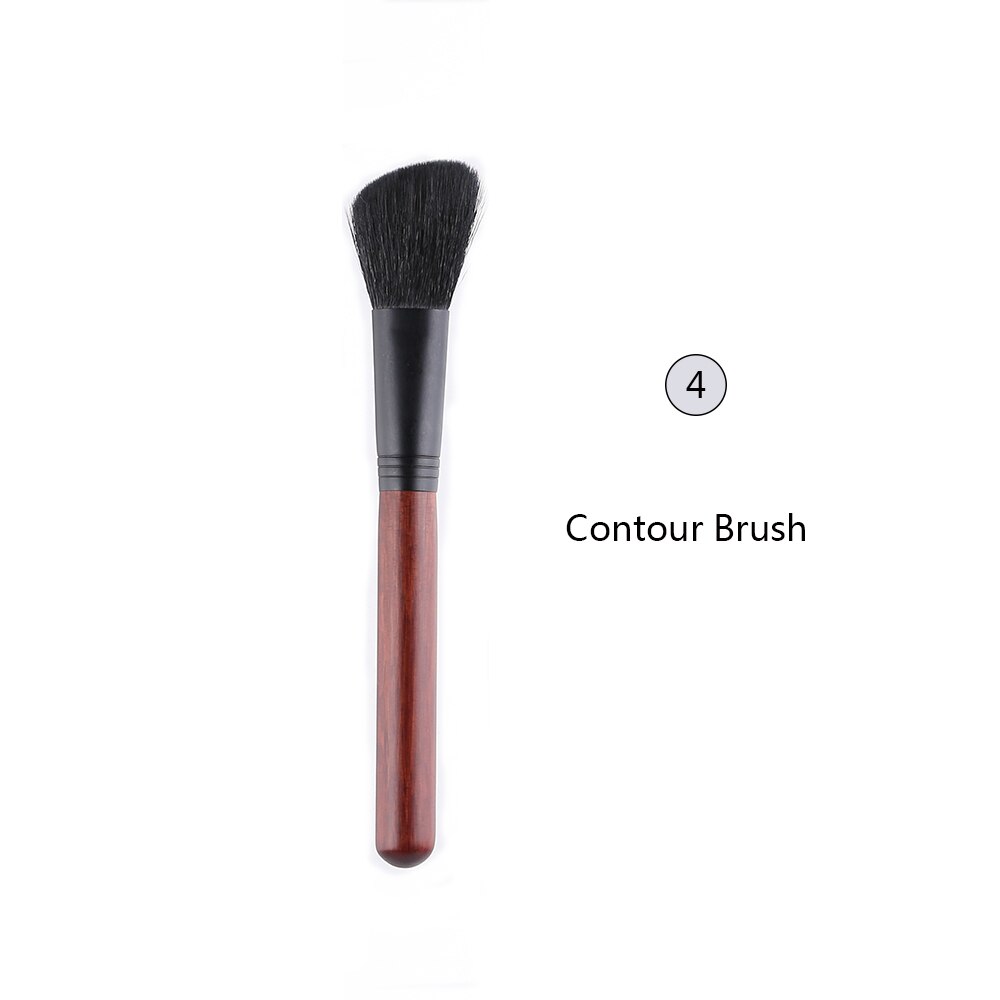 OVW Make Up Brush Cosmetics Face Set Natural Hair Foundation Powder Blush Contour Highlighter Blending: HM04