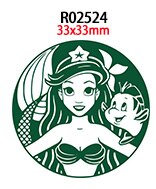 Popular Coffee Brand 30pcs/lot Acrylic Resins Cartoon Pattern Planar Resin Printed for DIY Decoration: R02524