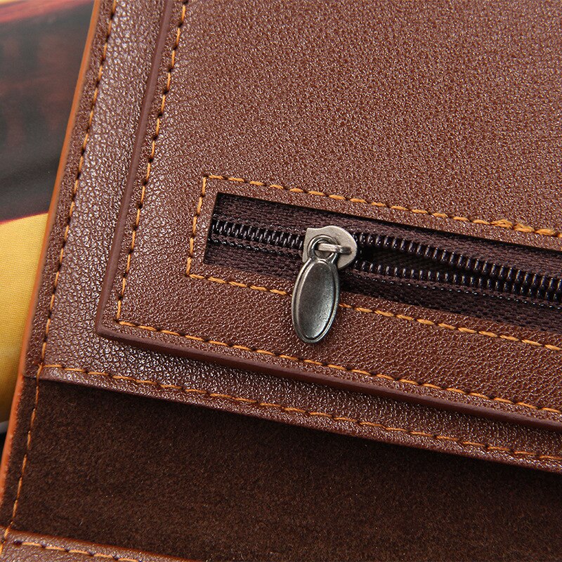 Billetera de cuero suave con patrón de cocodrilo para hombre, Cremallera larga, monedero, tarjetero