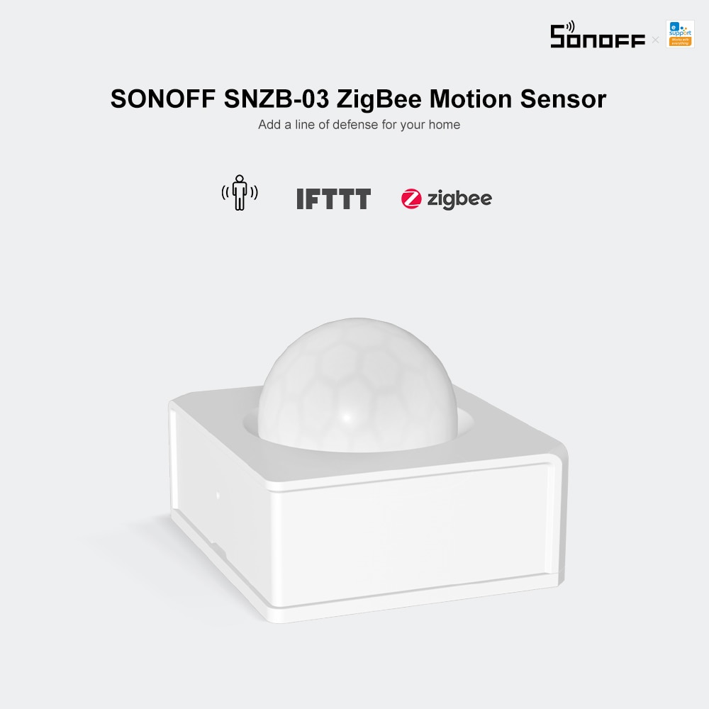 SONOFF SNZB-03 capteur de mouvement ZigBee détecter le déclenchement de mouvement alarme alerte Notifaication fonctionne avec l'application SONOFF ZigBee pont eWeLink