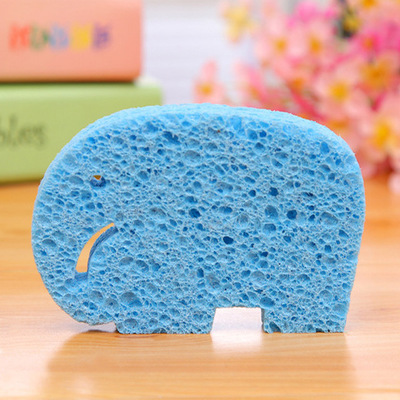 ! Esponja de baño para bebé de 4 colores, accesorios de baño para niños, Material suave, Bola de ducha Exfoliante para bebés: Elephant