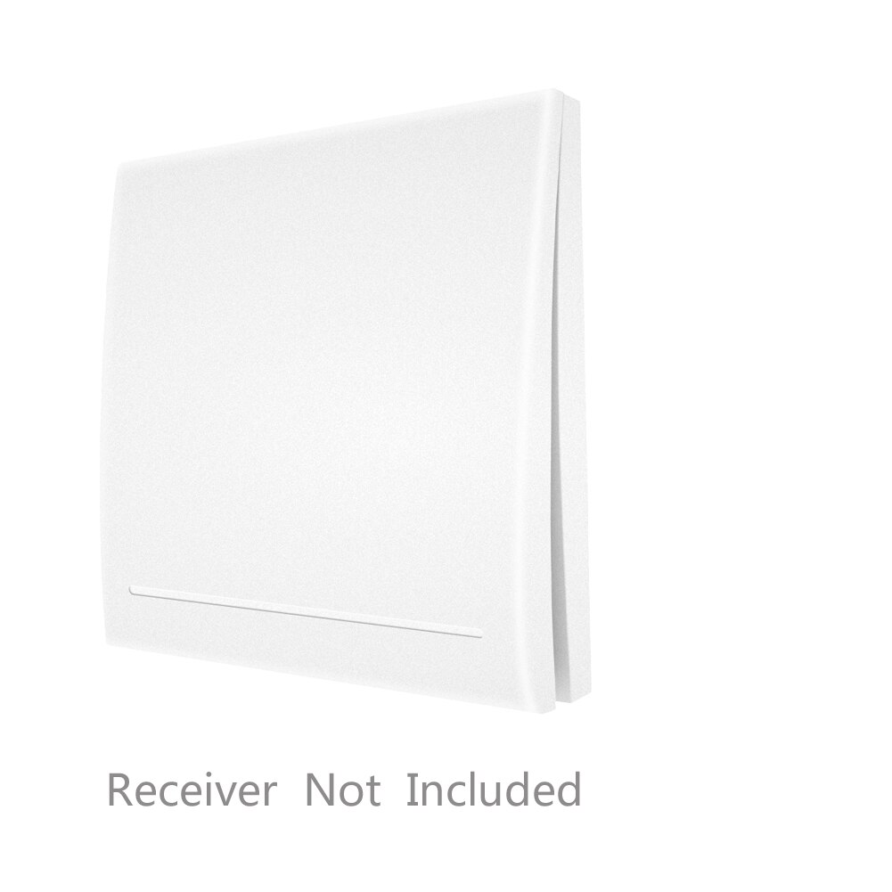 433 mhz trådlös smart switch rf fjärrkontrollmottagare tryckknappskontroll väggpanelsändare ,2- vägs /3- vägs multikontroll: 1 gäng vit