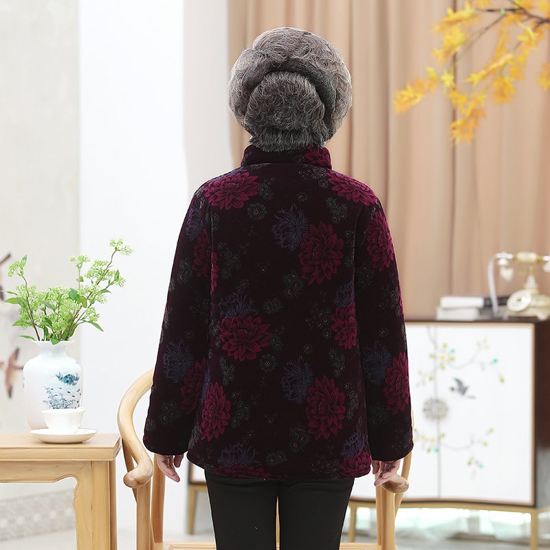 Manteau grande taille 5XL pour femmes âgées de 60 à 80 ans, veste chaude d'hiver, pardessus court pour femmes, vêtements d'extérieur, tenue de grand-mère