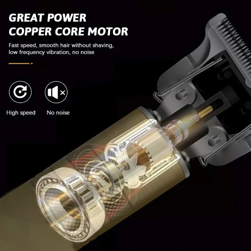 T9 électrique tondeuse à cheveux USB Rechargeable sans fil Machine de coupe de cheveux rasoir tondeuse à barbe Kit de coupe de cheveux électrique cisaillement à poussée