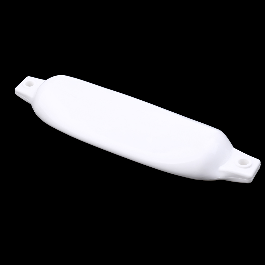 Heavy Duty Anti-UV White PVC Marine Yacht Boat Fender Bumper Dock Shield Protection Deflated 42 x 11 cm
