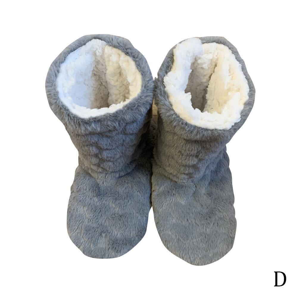 1 Pair Thick Socks Slipper Warm Ultra-Plush Anti-Slip High Floor Indoor Boots Winter Floor Long B9S4: D / 38