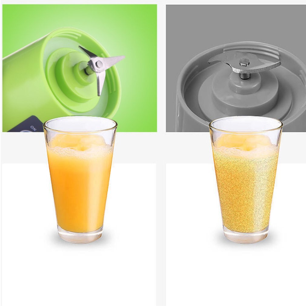 Kannettava kokoinen usb sähköinen hedelmämehupuristin kädessä pidettävä smoothiekone blenderi sekoittava ladattava mini kannettava mehukuppi vettä