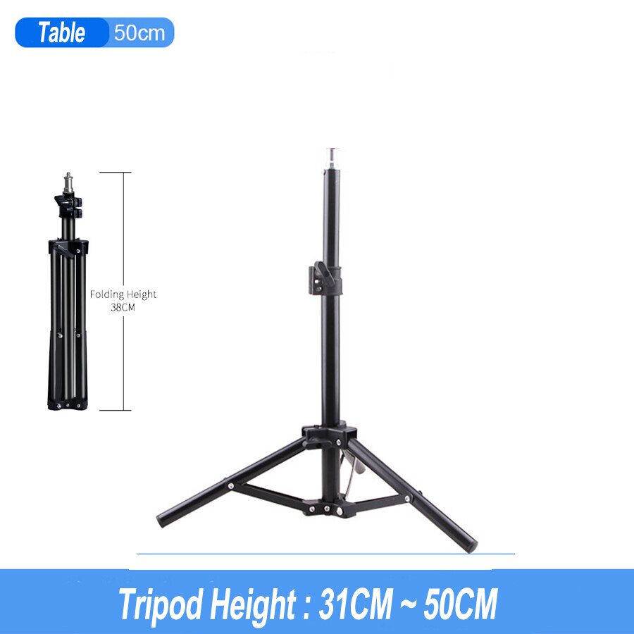 UPMOSTEK Photography Light Stand Tripod with 1/4Screw Head Sturdy Tripods for photo Camera Photo Studio Flashes Lighting Softbox: 50 CM