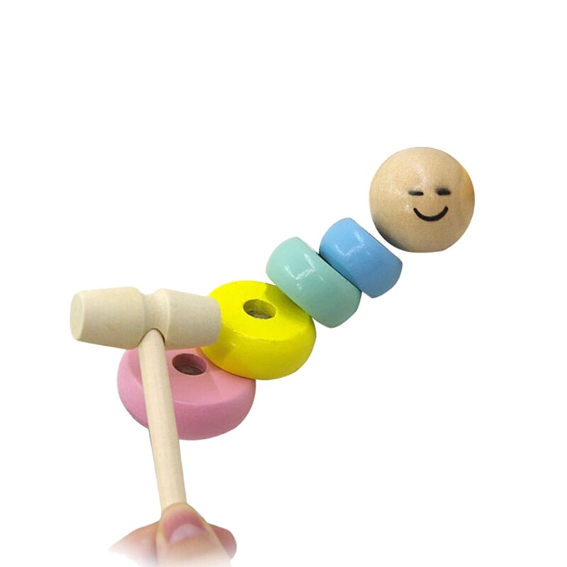 Houten Kleurrijke Regenboog Stapelen Ringen, Massief Houten Speelgoed, Ic Houten Speelgoed, Speelgoed Voor Volwassenen En Kinderen