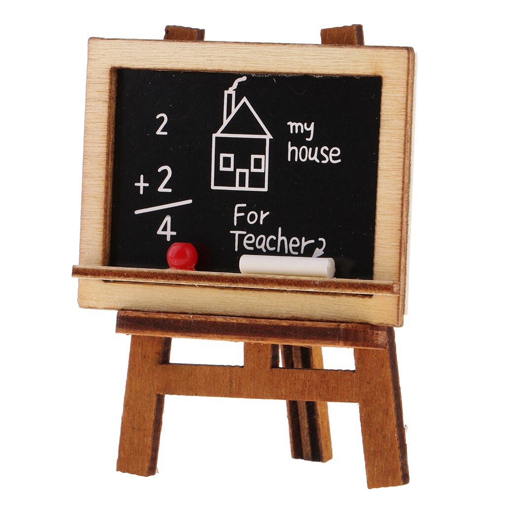 Mini Wood Double Sided Whiteboard Chalkboard Stand kids Painting Drawing Boards