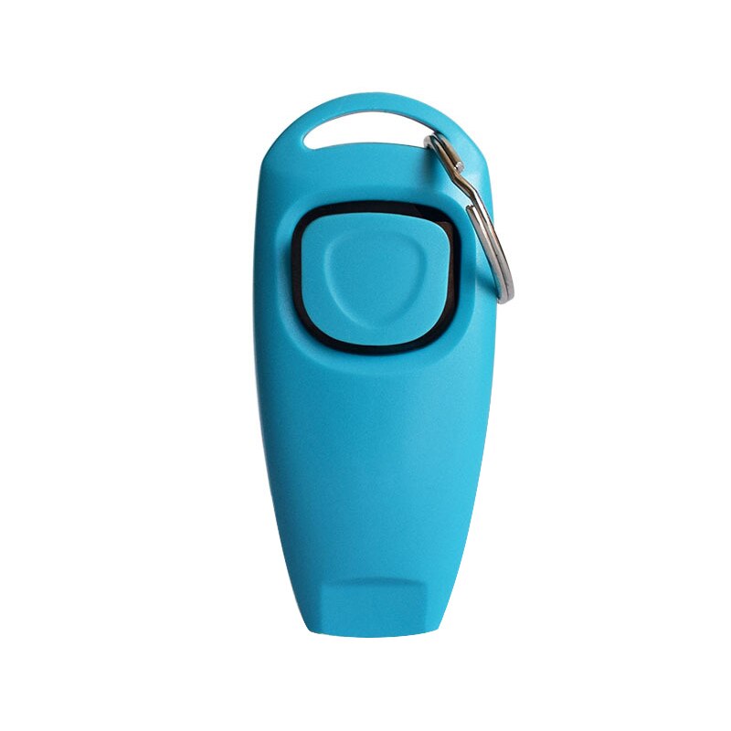 Dog Training Whistle Clicker Pet Dog Trainer Help Guide With Key Ring Treat Bags Dog Supplies: sky blue