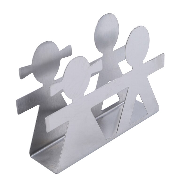 Stainless Steel Paper Towel Rack Restaurant Paper Towel Holder Simple Vertical Napkin Clip Hotel Napkin Seat