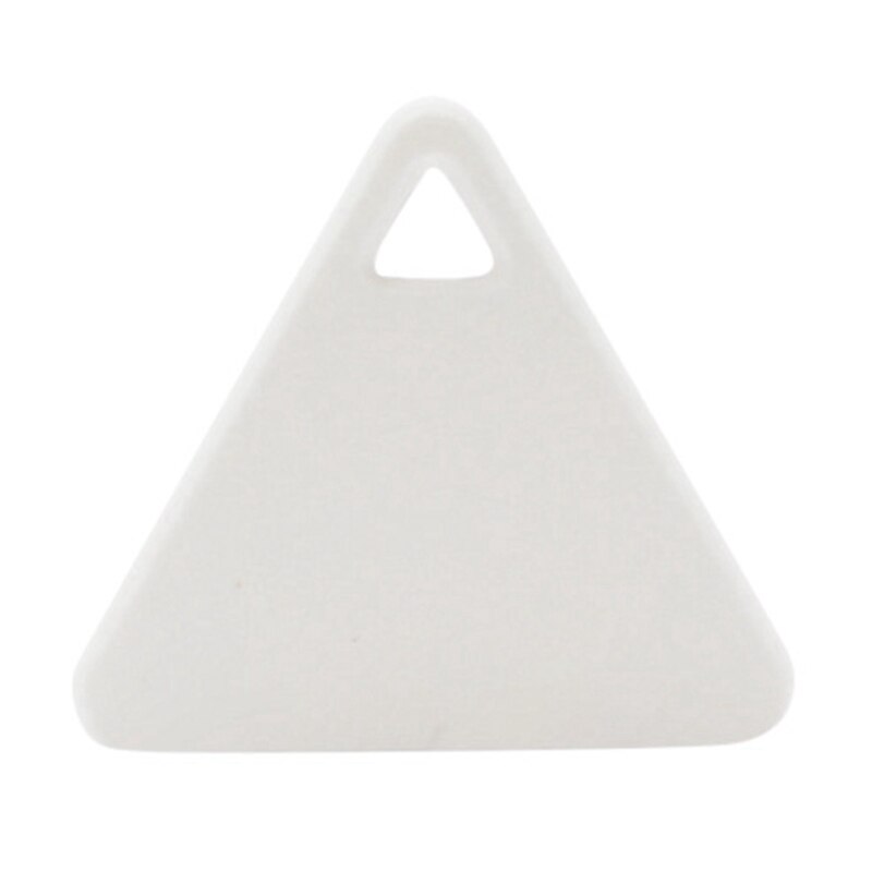 Triangle Pet Bluetooth Anti-lost Device Mobile Phone Bluetooth Tracking Object Finder Key Anti-lost Two-way Alarm: White