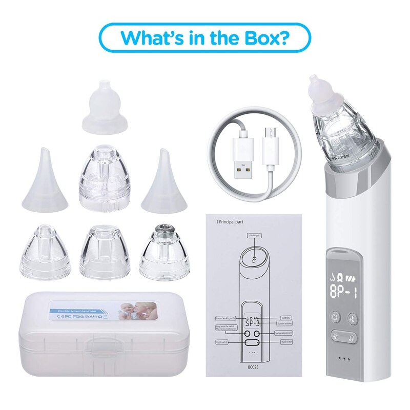 Neusreiniger Voor Baby Elektrische Neus Sucker, Multifunctionele Mee-eter Reiniging En Baby Babysnuiter Voor Kinderen Peuters