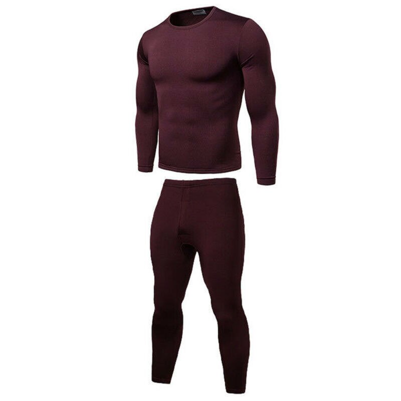 Conjuntos de ropa interior térmica para hombre ropa interior térmica de invierno Calzoncillos largos ropa de invierno ropa térmica gruesa para hombre sólido