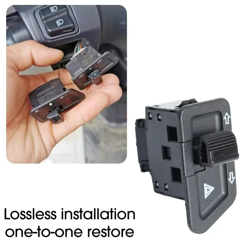 Botón de interruptor modificado de señal de giro, botón de luz de Flash doble de 3 pines para motocicletas, vehículos eléctricos, piezas de Scooter, reemplazo