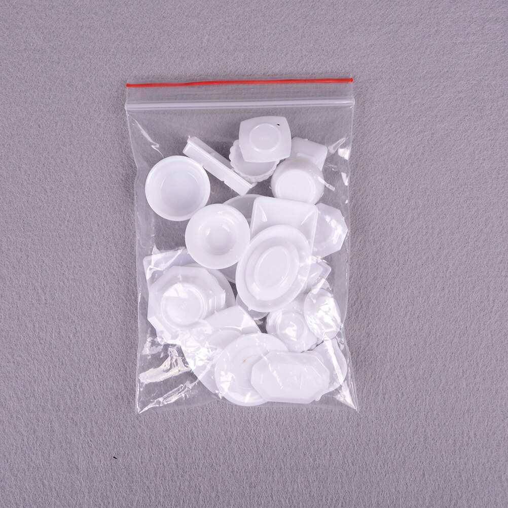 33 stks/set Keuken AcrylicTableware Mini Miniaturen Cup Plaat Schotel Decor Speelgoed voor Kinderen Meisjes Voor Kinderen Pop Accessoires