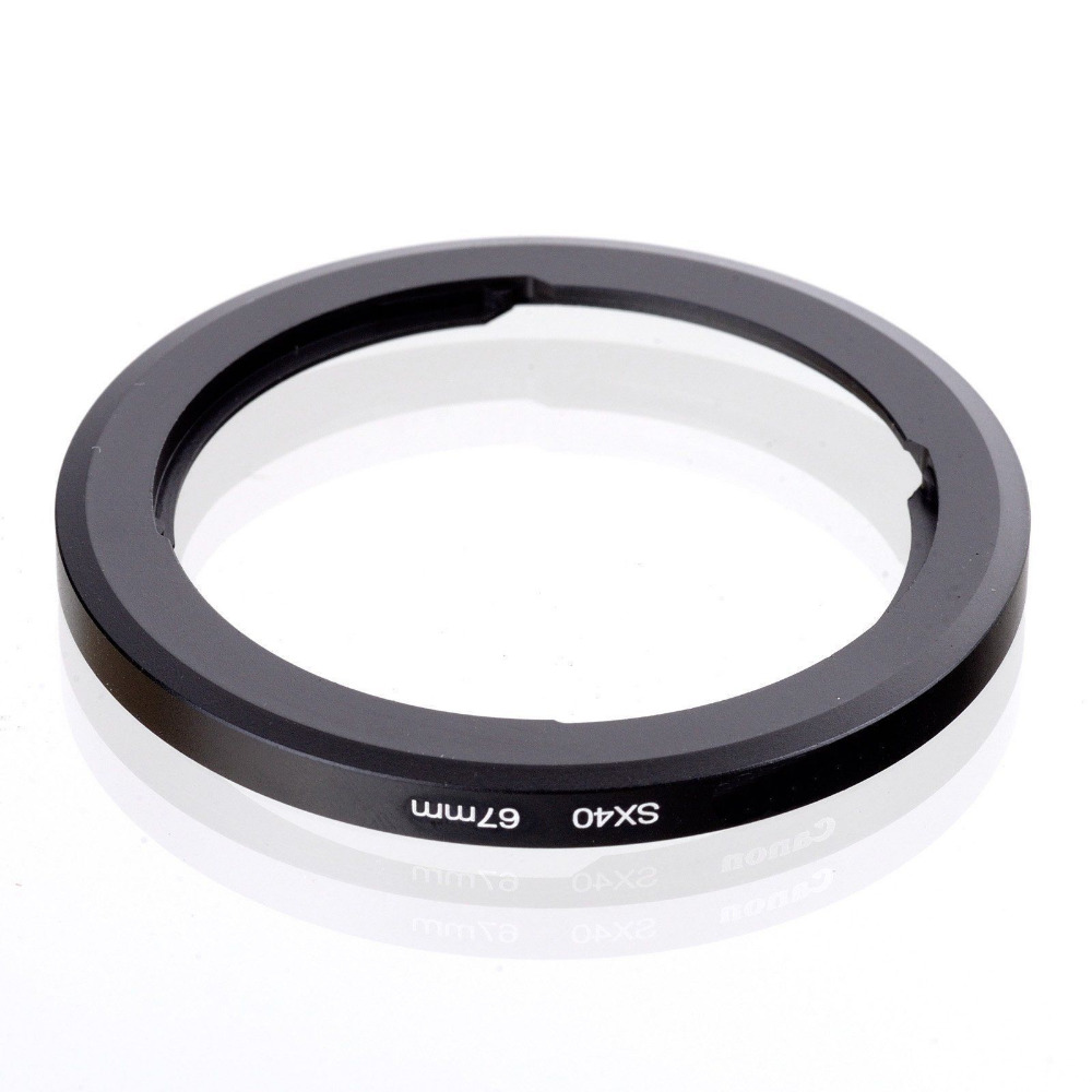 Adapter Ring + Lensdop + DC60 Hood + UV Filter Voor 67mm Canon Powershot SX40 HS SX50