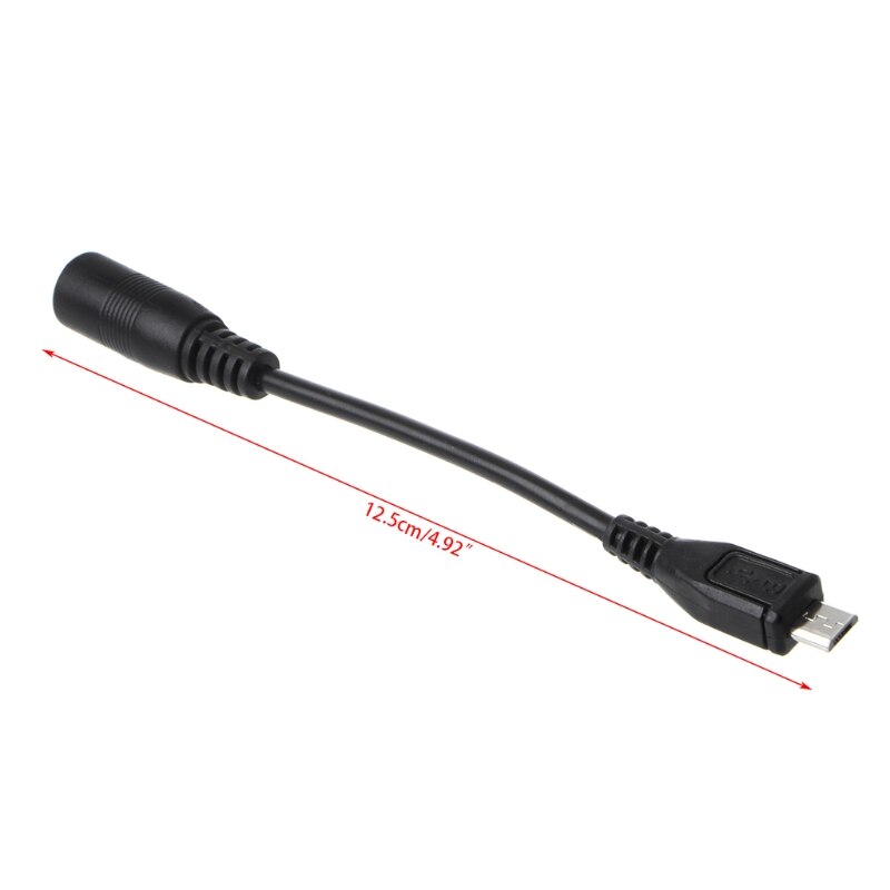Freies 5,5x2,1mm DC Power Stecker Wasserdichte Jacke Weibliche Zu Micro USB Männlichen Adapter Kabel