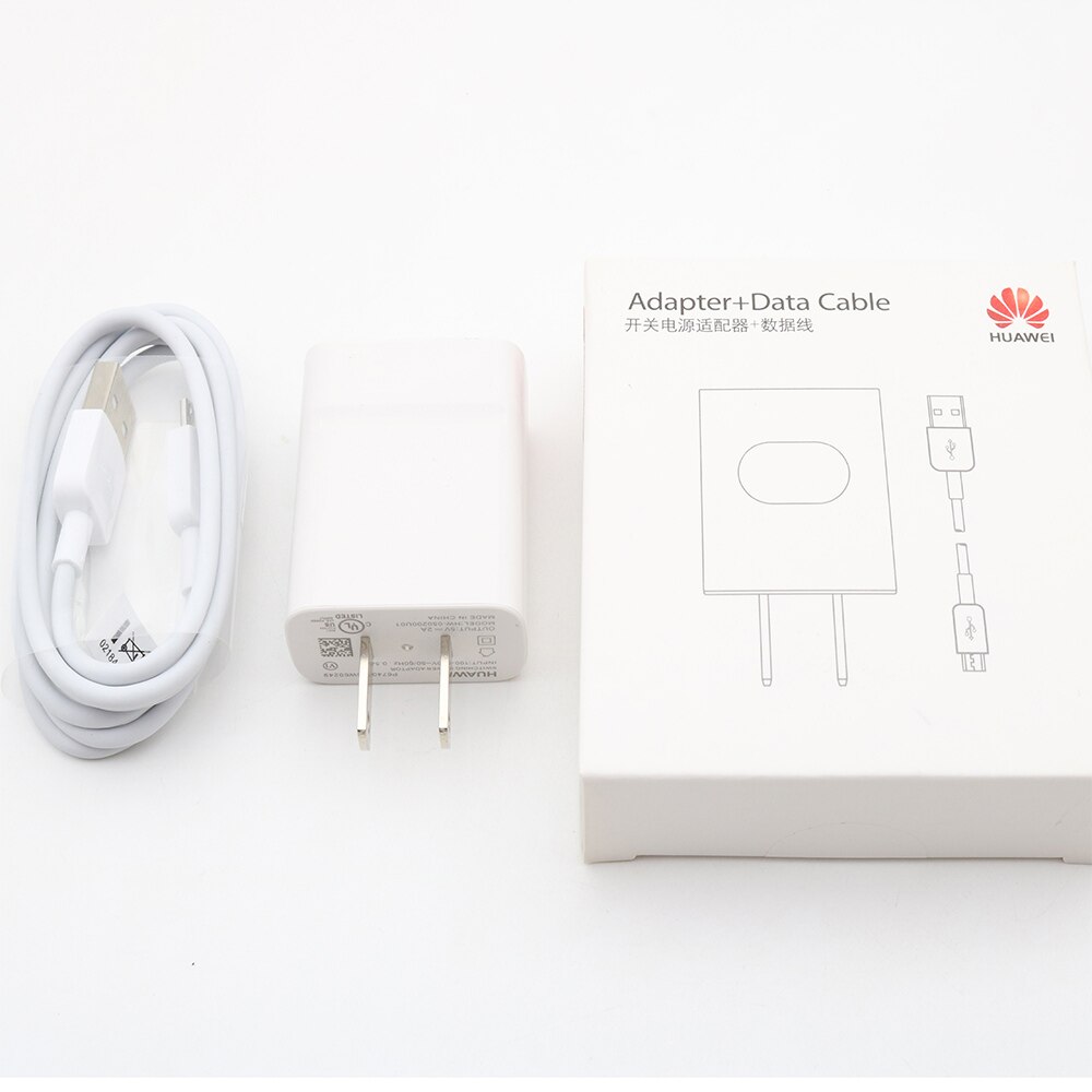 Original huawei  p10 lite lader 5 v 2a eu/us plugg ladeadapter mikrokabel for honor 8x 7x y5 y6 y7 y9 p smart  p8 p9 lite mate