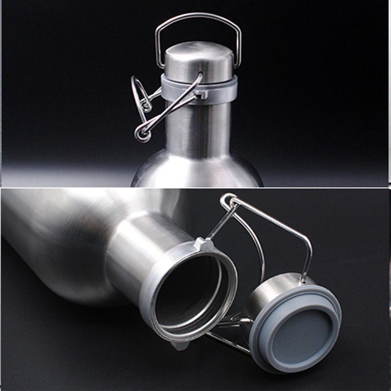 Healthy Beer Barrels Pot Stainless Steel Wine Barrel 1L 1.5L 2L Bottle Double Wall Drink Kettle Wine Jugs Barware