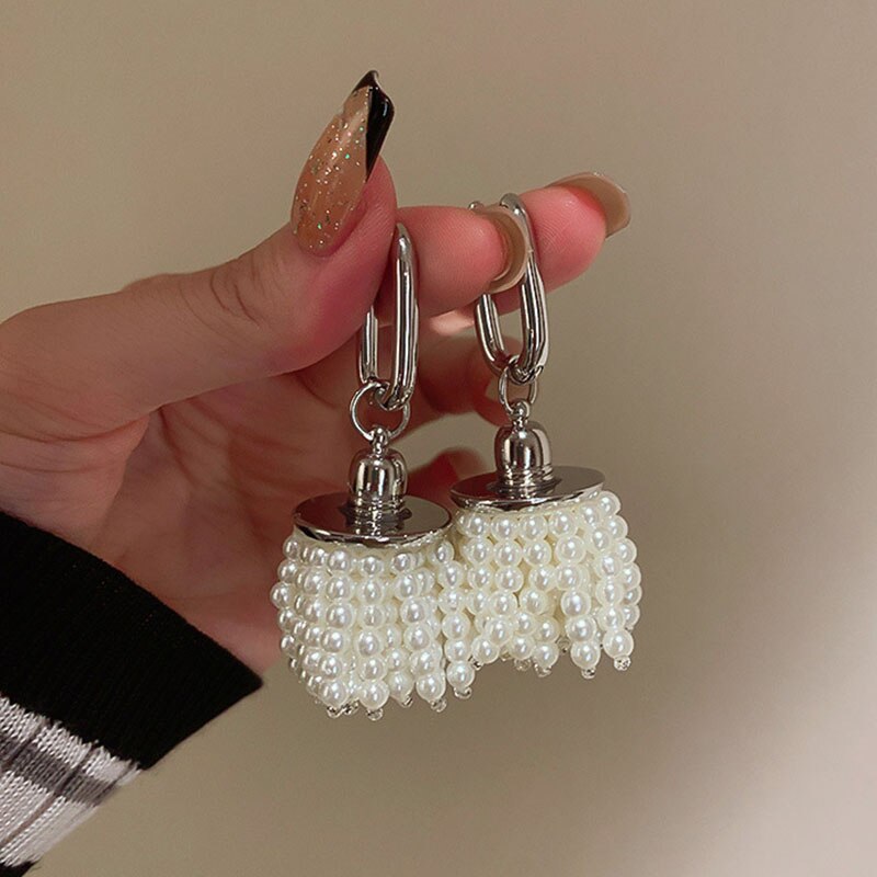 Orecchini pendenti con nappine e orecchini bellissimi orecchini minimalisti piccoli delicati per donne ragazze bellissimi minimalisti piccoli TT @ 88