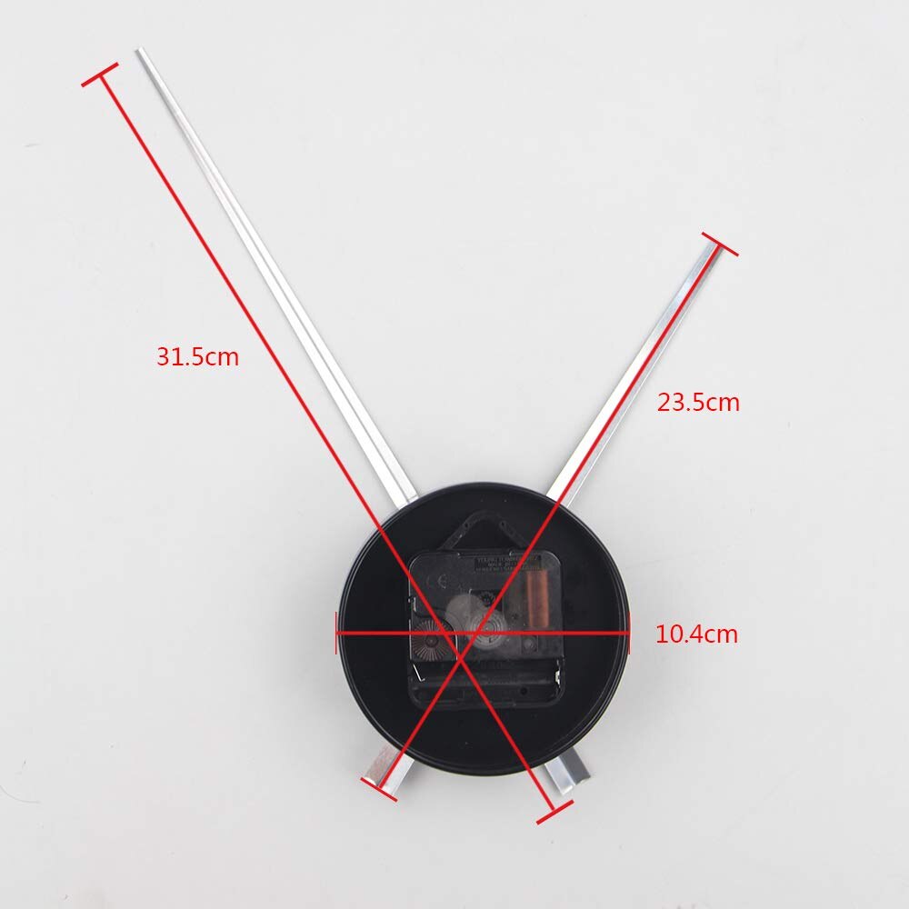 Timelike 3D Clock Hands, DIY Large Clock Hands Needles Wall Clocks 3D Home Art Decor Quartz Clock Mechanism Accessories (Gold)