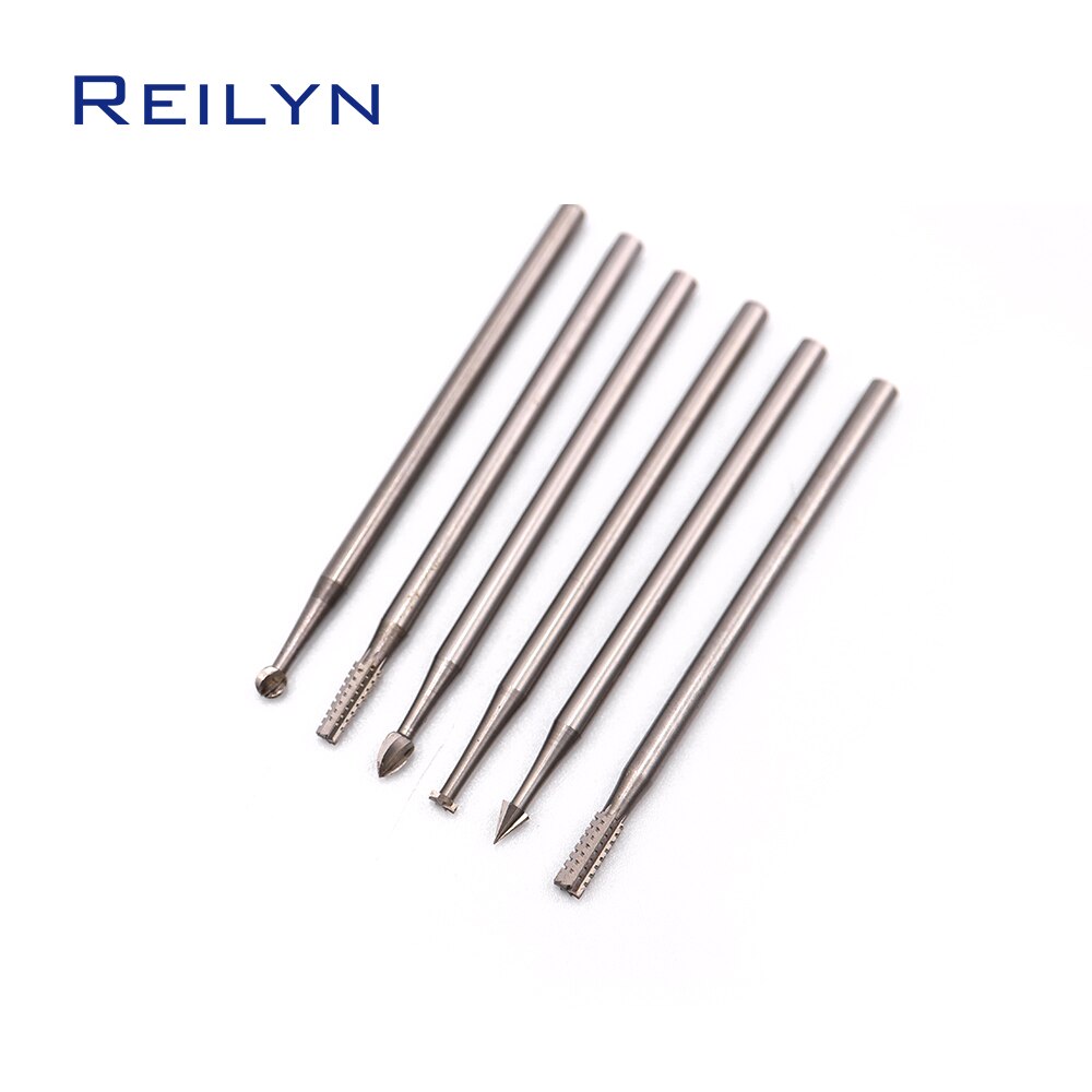 Outil de sculpture microscopique, ciseleur pour Dremel ou outils rotatifs en alliage de tungstène 6 pièces/ensemble