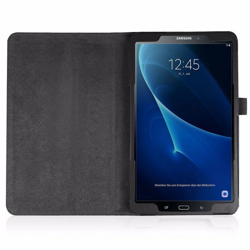 Funda para samsung galaxy tab um 10.1 caso, couro do plutônio suporte capa tab a6 10.1 "2016 tablet SM-T580/t585 auto sono/wake caso coque