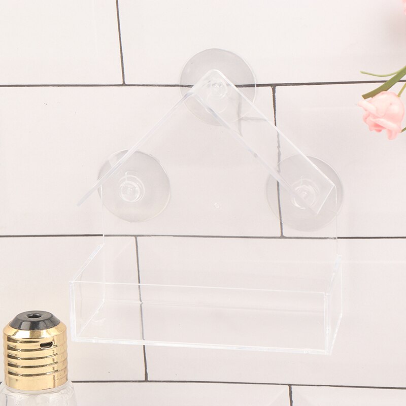 Bird Feeder Acrylic Transparent Window Viewing Bird Feeders Tray Birdhouse Pet Water Feeder Suction Cup Mount House Type Feeder