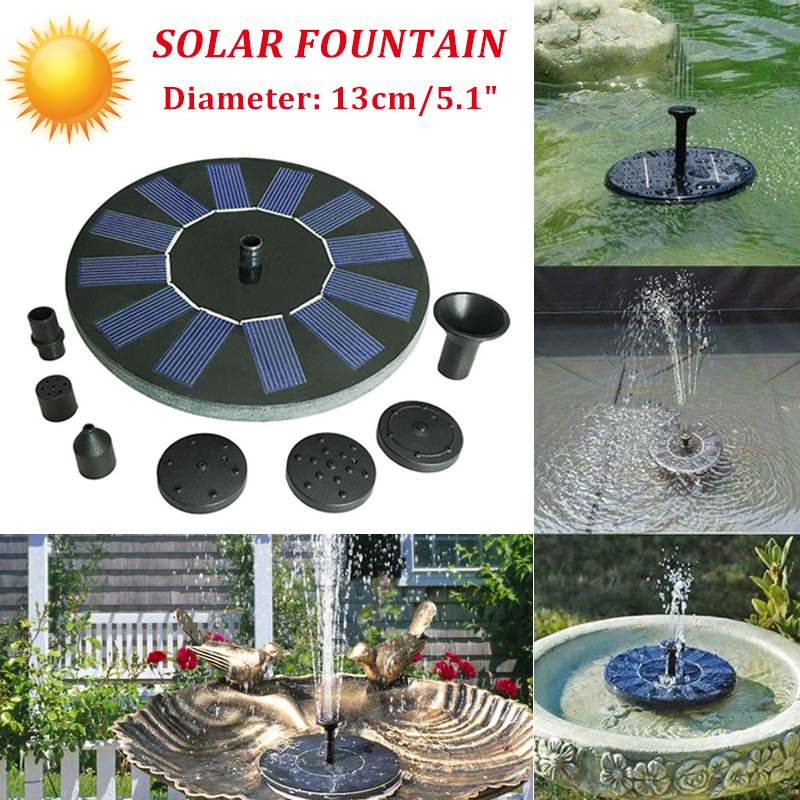 Fontein Op Zonne Energie - Solar Fontein Pomp - Vijver Fontein Milieuvriendelijke Fontijn