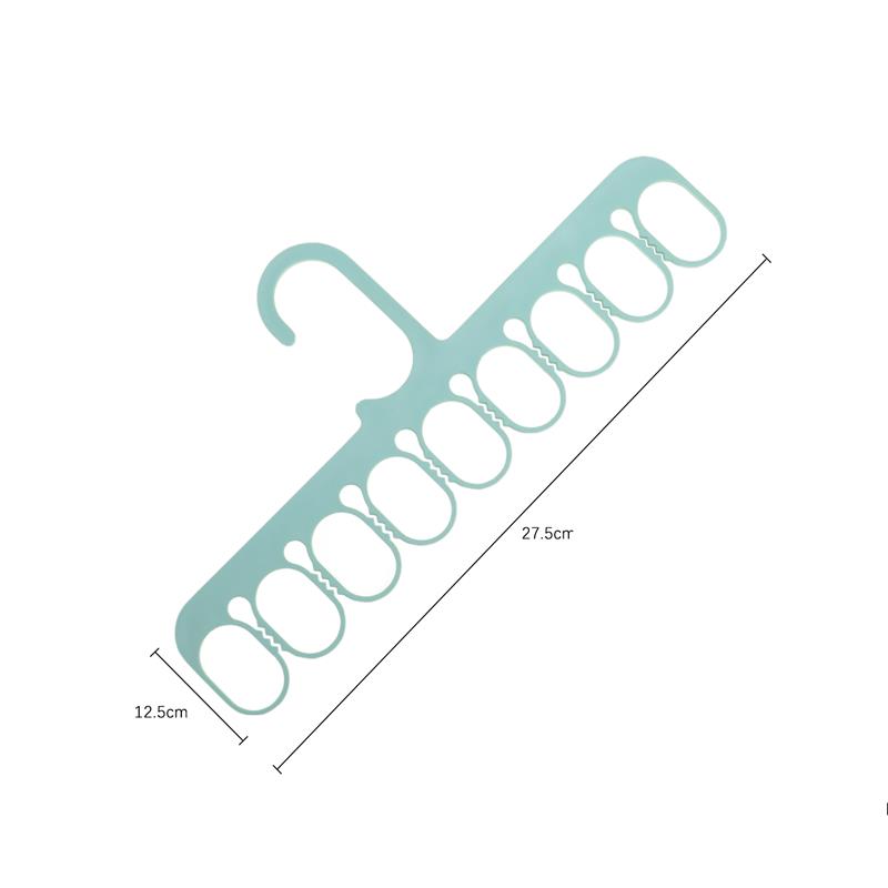 Coat Hanger Multifunctional Clothes Drying Rack Drying Clothes Pants Socks Towel Wardrobe Space Saver Hook Plastic Organize: Cyan