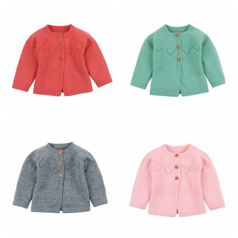 Children Kids Sweater Autumn Coat Baby Girl Boy Cardigan Hollow Casual Outerwear Coat Season