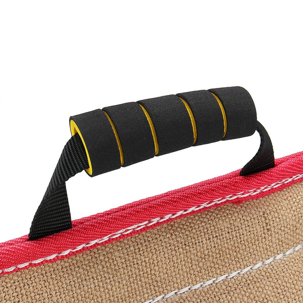 Tuggstall hund bett ärm jute träning förtjockad husdjur ung hållbar med handtag armskydd praktisk säkerhet