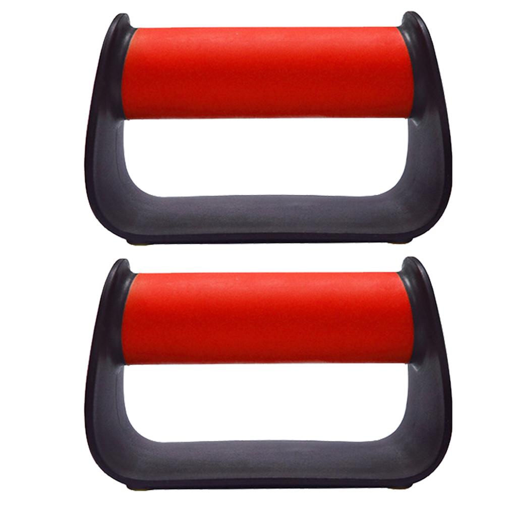 Sports Portable Push Up Stands Workout Pushup Handle Stands For Men Floor Pushup Training Program Gym Push Up Fitness Equipment: Red