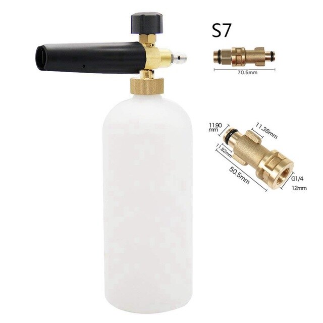 SPTA haute pression neige mousse Lance pour Karcher lave-auto pistolet de pulvérisation neige mousse canon voiture nettoyage pistolet: Snow Foam Gun S7