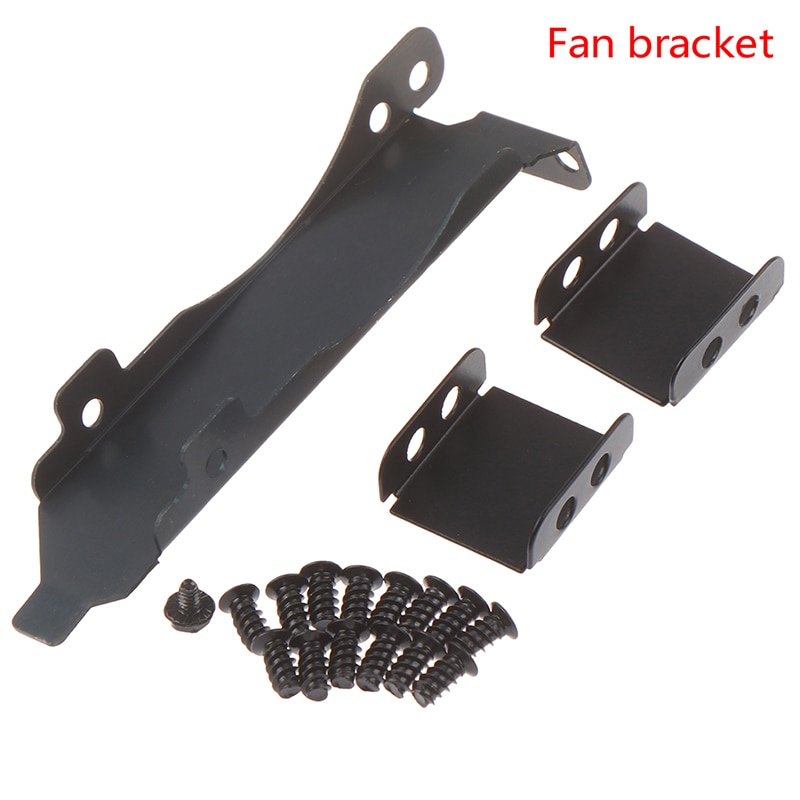 1 set Dual Fans Mount Rack Cooling Bracket Fan Bracket Fan Connectors Screws