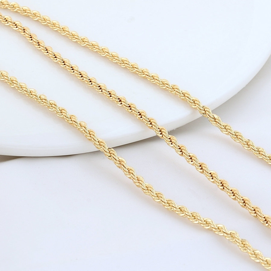 14 Karaat gouden damesketting - 45,5 cm