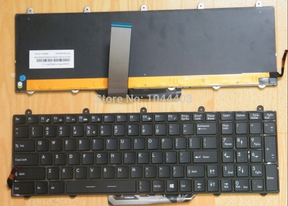 Genuine Laptop Keyboard For MSI Steelseries GT60 GT70 GX60 GX70 Series Full Colorful backlit US V139922AK1