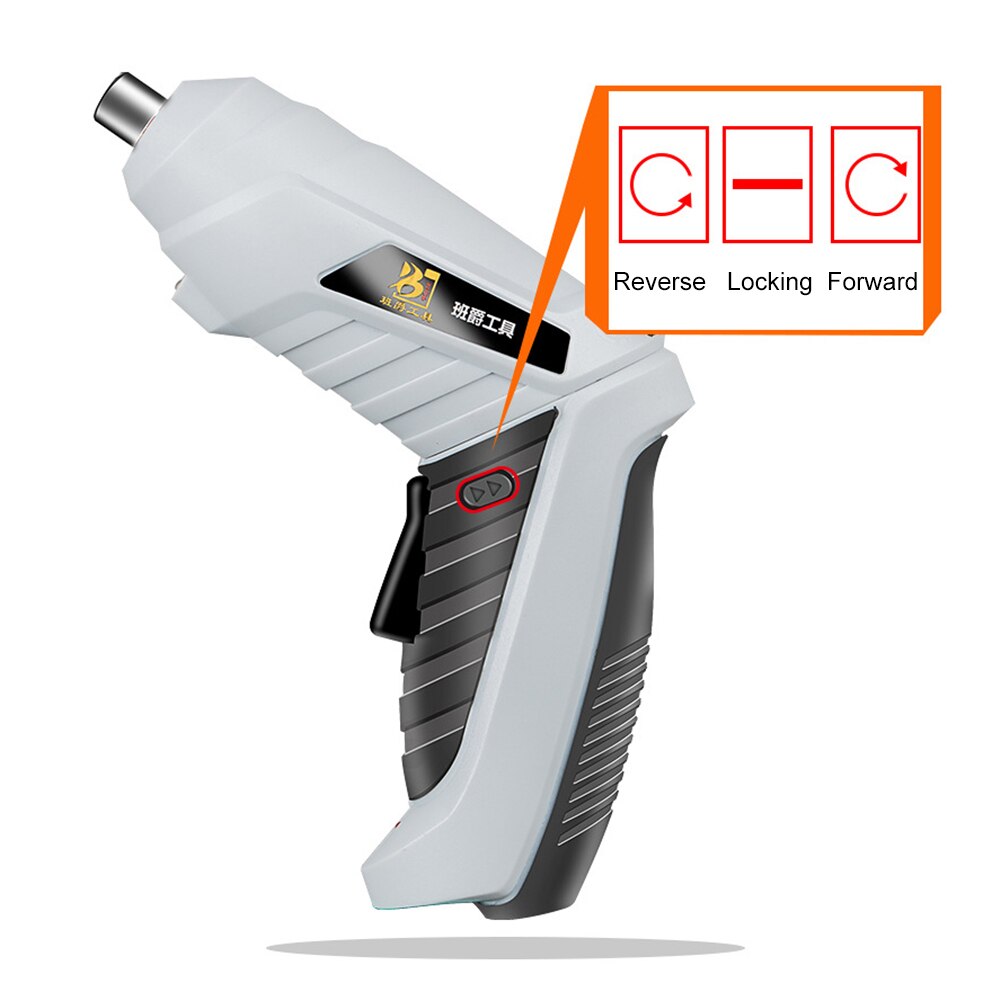 Cordless Screwdriver Electrical Screwdriver Set USB Rechargeable 3.6V Screw Driver with LED Lights Household Power Hand Drill