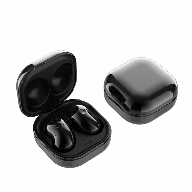 Auriculares inalámbricos S6 SE Bluetooth V5.1, cascos estéreo con pantalla LED y micrófono para Samsung Buds en vivo: Black-Button
