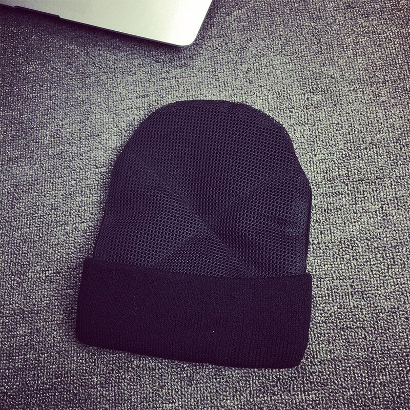 BBoy hip hop dancing Hat men's mesh hat beanies Warm Rotating beanies black hat for men